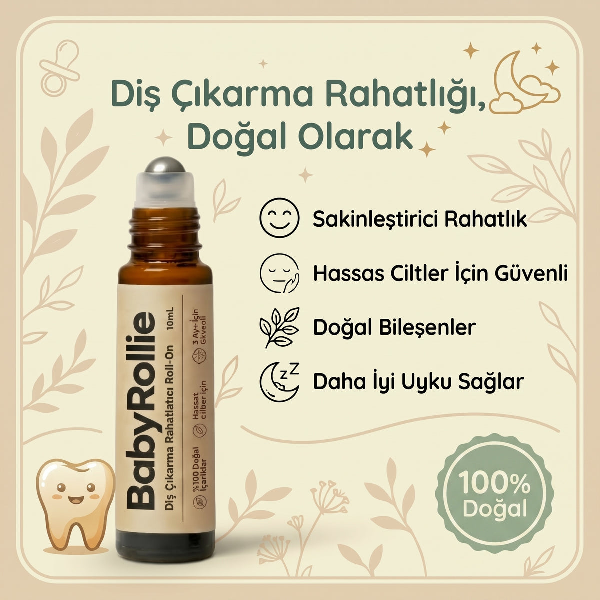 BabyRollie™ Diş Çıkarma Rahatlatıcı Roll-On